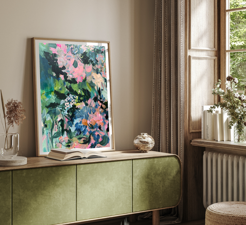 Iridescent Shimmer | Floral Print