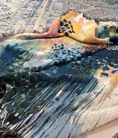 Beneath the Sun: Luxury Woven Throw Blanket