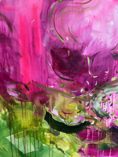 Listen To The Colour Of Your Dreams : Original Abstract Painting