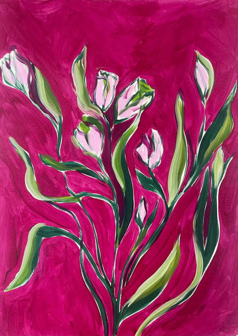 Love Blooms: Original Abstract Painting