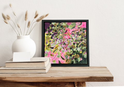 Poetic Embrace: Original Abstract Painting