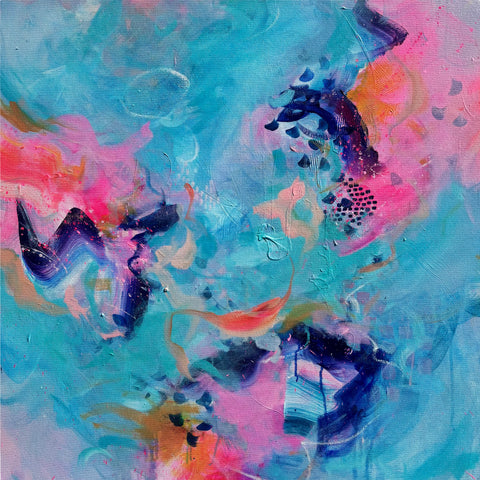 Sunshine On The Street: Original Abstract Painting