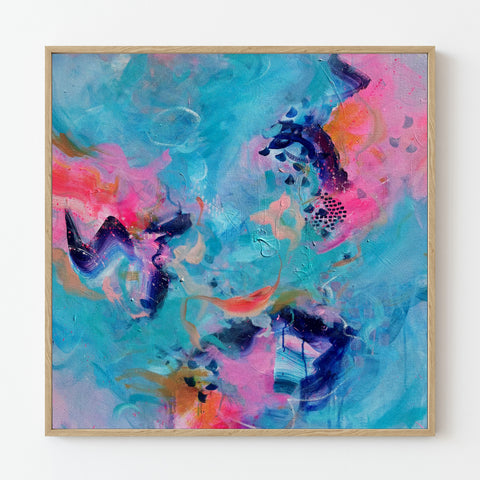 Sunshine On The Street: Original Abstract Painting