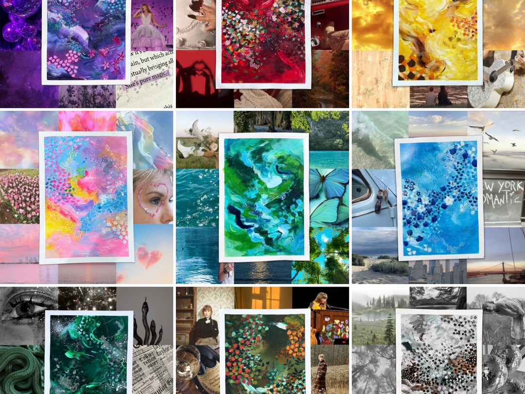 The Eras Edit: Abstract Paintings Inspired by Taylor Swift – Jessica Slack