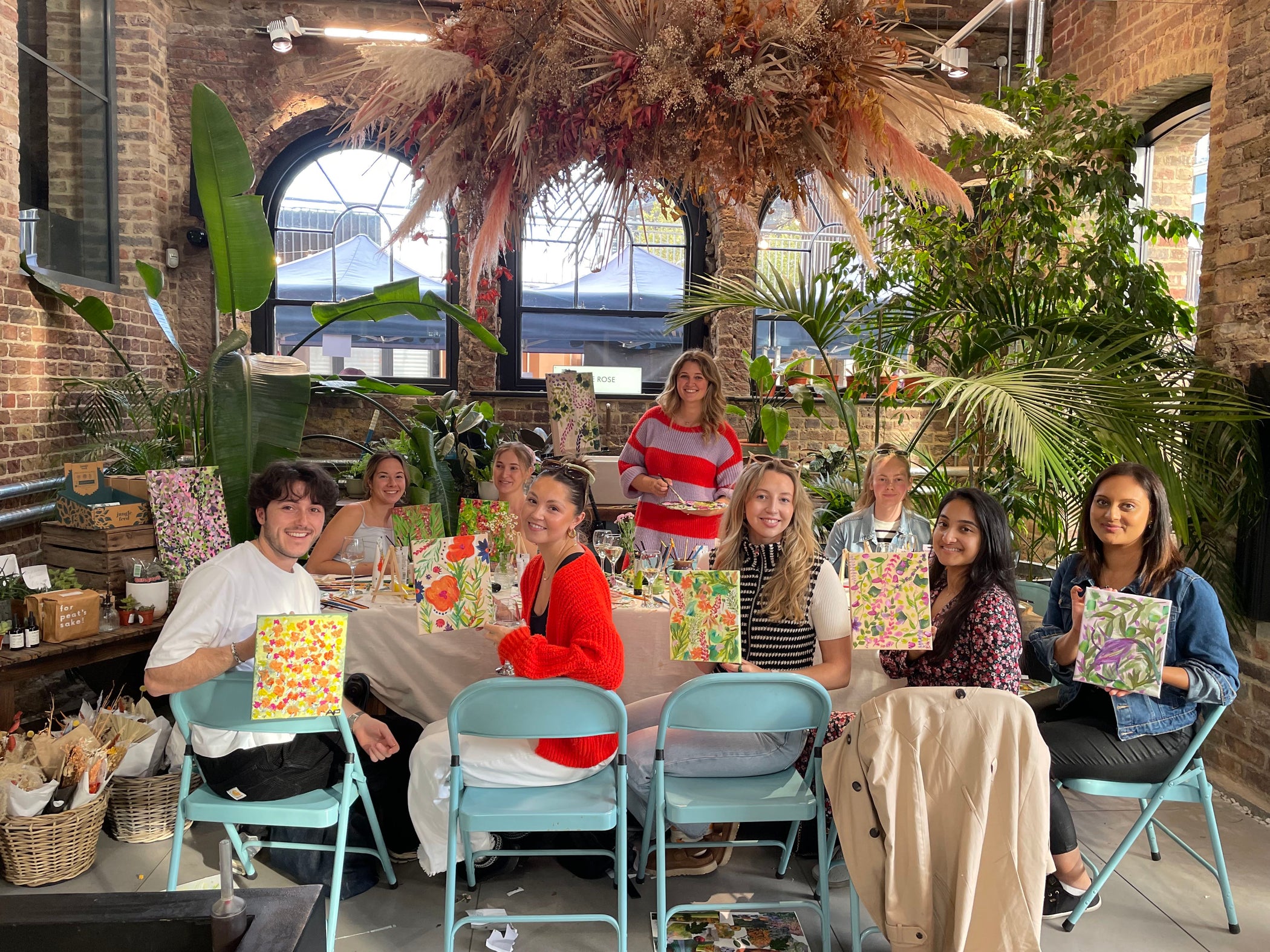 Abstract Floral Painting Workshop: Wolf & Badger London | Jess Slack ...