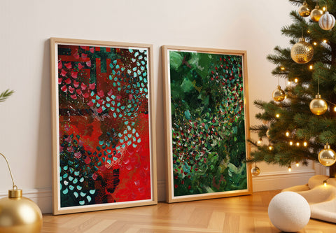 Christmas Tree Farm | Abstract Print