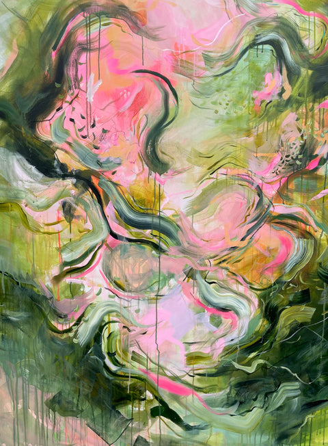 Iridescent Glimmer: Original Abstract Painting