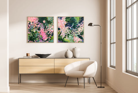 Embers Blossom: Original Abstract Painting