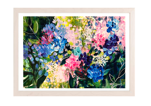 Shimmering Florets | Floral Print