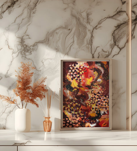 Chestnuts Roasting | Abstract Print