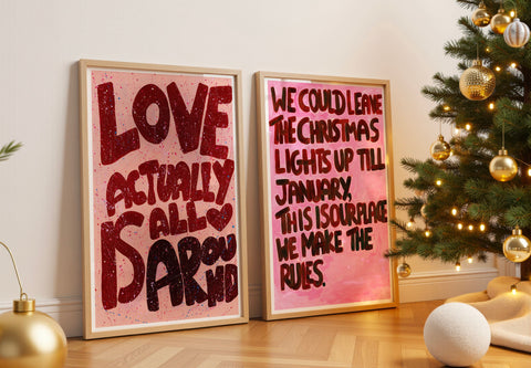 Love Actually Is All Around | Abstract Print