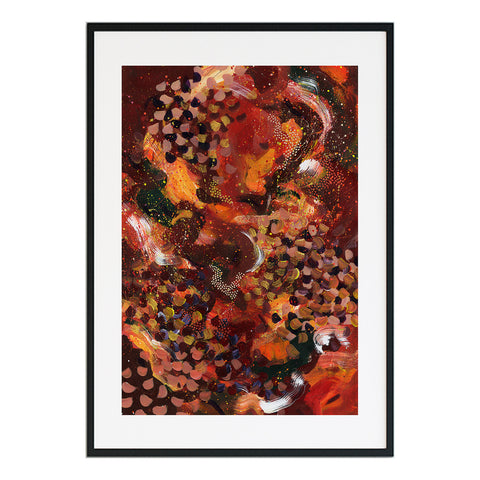 Chestnuts Roasting | Abstract Print