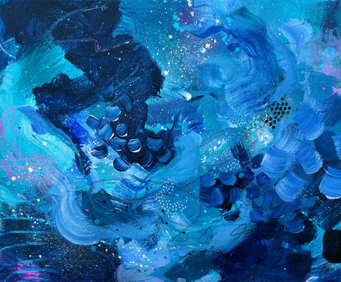 Midnight Reverie: Original Abstract Painting