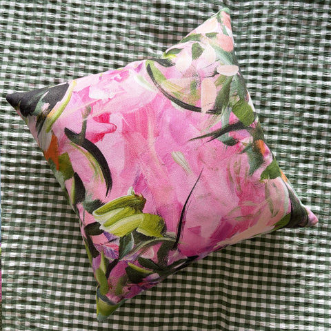 Pink Meadow Cushion