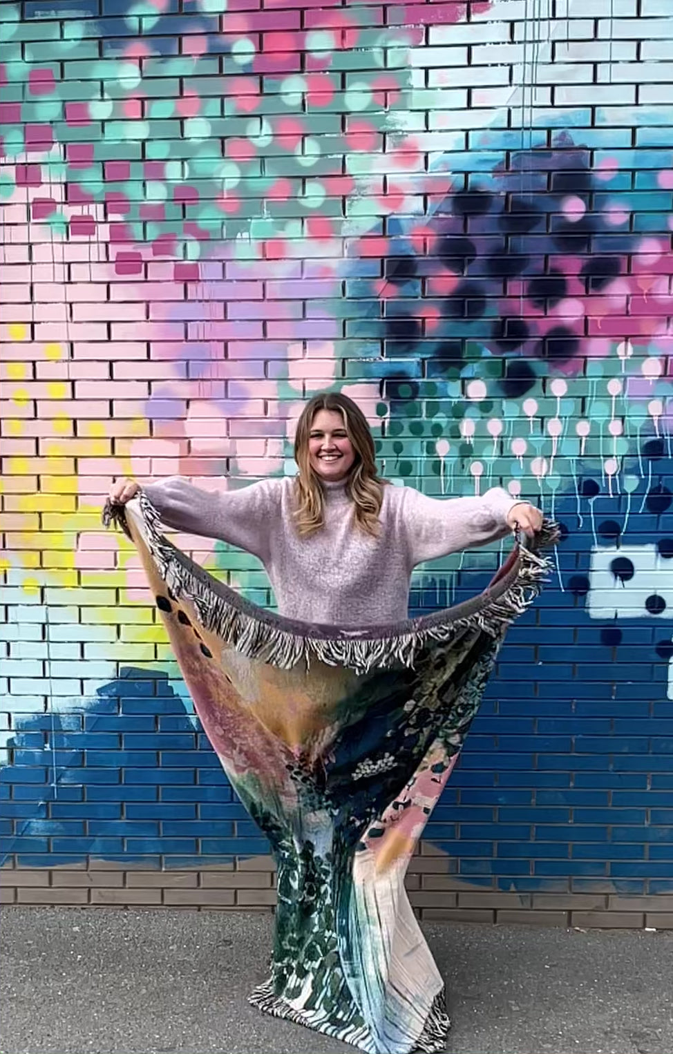 Beneath the Sun: Luxury Woven Throw Blanket | Jessica Slack Art