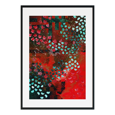 Rosemary & Cranberry Spritz | Abstract Print