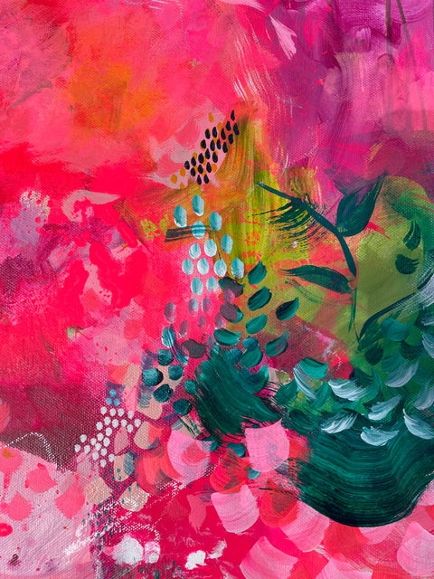 Watermelon Fantasy: Original Abstract Painting