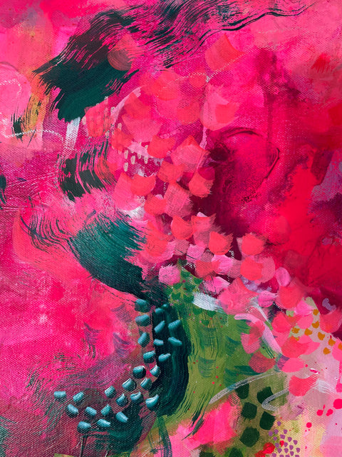 Watermelon Fantasy: Original Abstract Painting