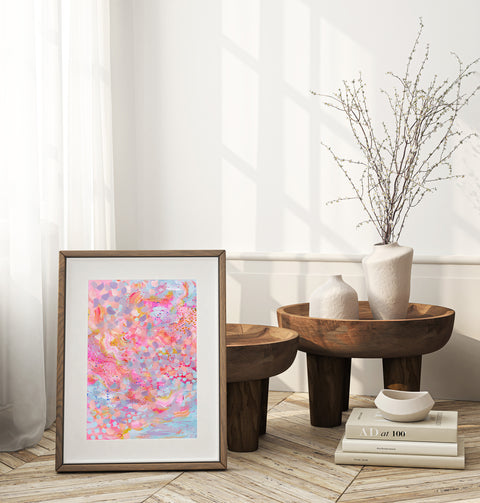 Winter Sunset | Abstract Print