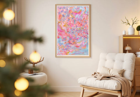 Winter Sunset | Abstract Print